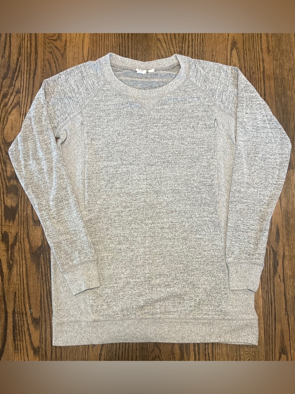 GAP Maternity Light Heather Gray Crewneck Pullover Sweater
